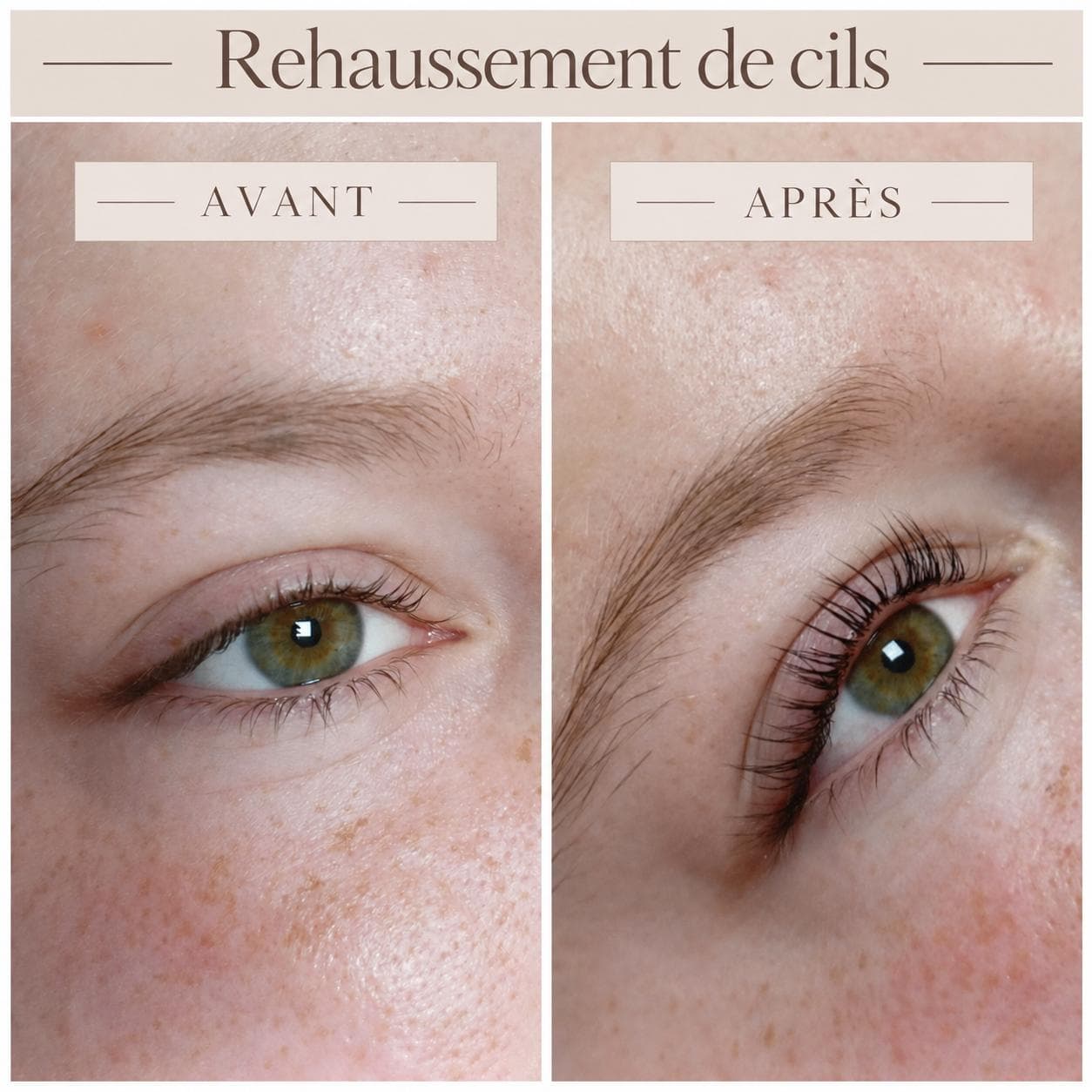 Rehaussement de cils · définition — réalisation présentée par Cinq Beautés